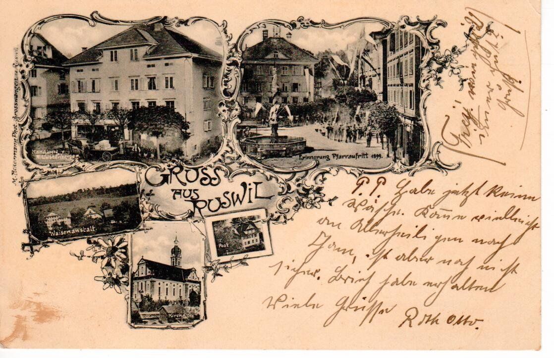 Cartes postales: Gruss aus Ruswil 1902 – D'occasion à Wolhusen par Curver9