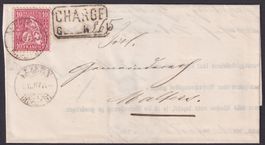Charge Brief von LUZERN nach MALTERS LU, 1867, mit Inhalt