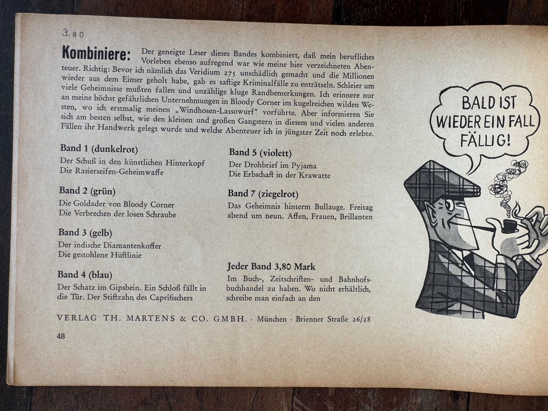 Fumetti: SELTENE NICK KNATTERTON COMIC BÜCHER, NO. 1, 2, 3, 4 & 6 – Usato da Binningen venduto da Chaussie 8