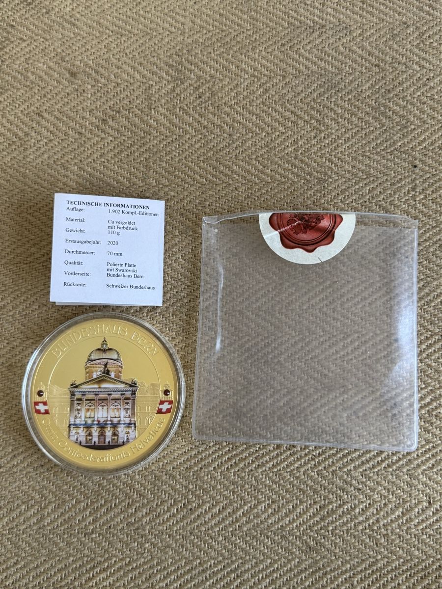 Medaglie: Medaille Bundeshaus Bern 2020 – Usato da Konolfingen venduto da petzipetz