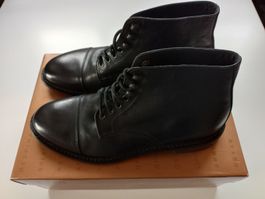 Geox Herren Stiefeletten, schwarzes Leder, Gr.42, Neu