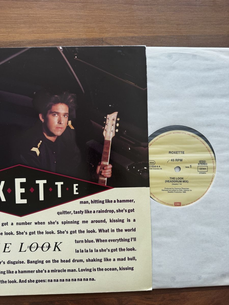 Vinyles: Roxette - The Look  - 12" Maxi - 80s – D'occasion à Rorbas par BlackstarRecords 2
