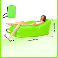 Einzelnes, aufblasbares Sofa, tragbar, Neon grün/gelb