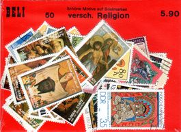 BRIEFMARKEN SET 50 MOTIVE RELIGION VERSCH. LÄNDER - SP16
