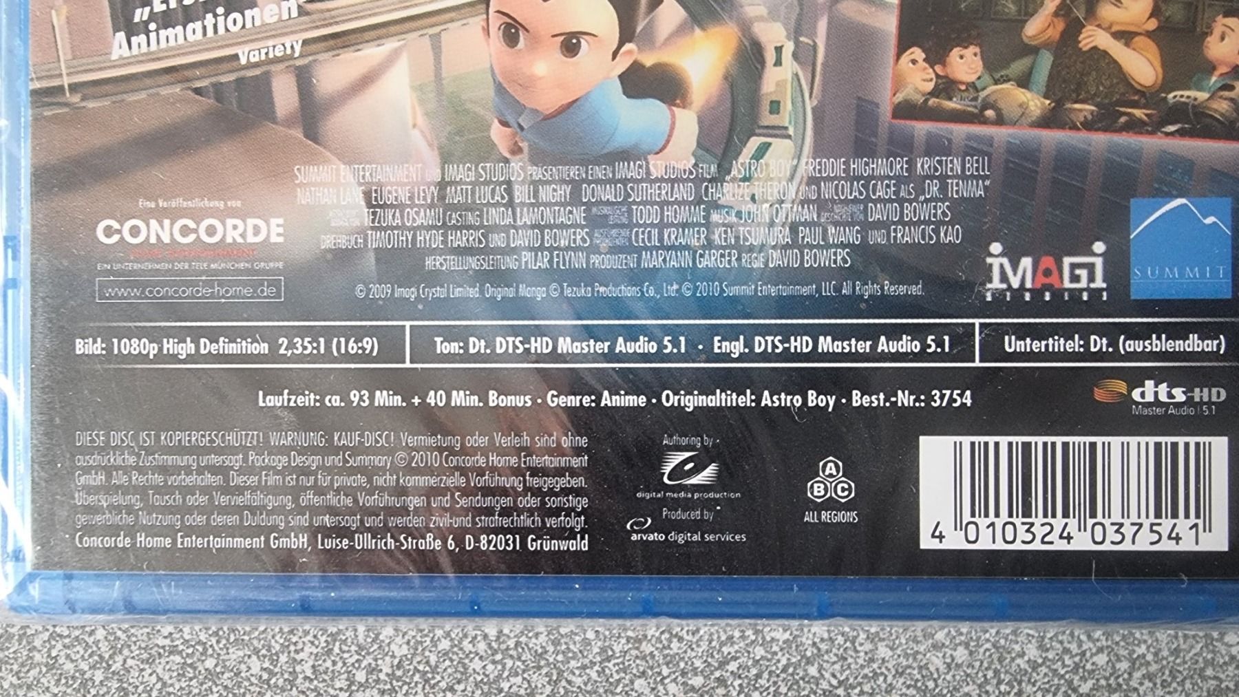 Tutti i DVDs: Blu Ray - Astro Boy Der Film NEU – Nuovo e nell'imballaggio originale da Oetwil am See venduto da fineli2 1