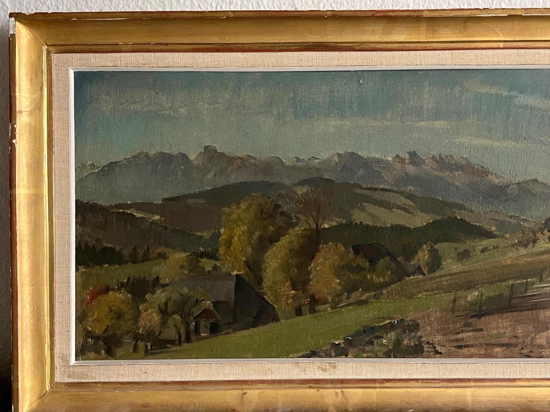 Dipinti: ALFRED ANKLIN Schweizer Alpen Landschaft Ölgemälde – Usato da Basel venduto da PAUL_ART 2