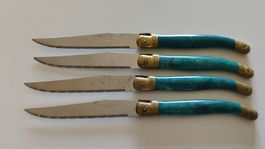 Laguiole Steakmesser 4er Set grün (WG)