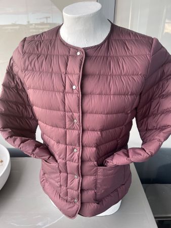 COMPTOIR DES COTONNIERS Daunenjacke Gr. M / L Bordeauxrot