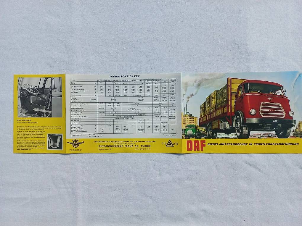 Autocarri: DAF Lastwagen / LKW - Oldtimer Prospekt DAF Diesel – Usato da Frauenkappelen venduto da Chruetzhubel 3