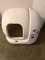 Litière autonettoyante pour chat, automatique, blanche