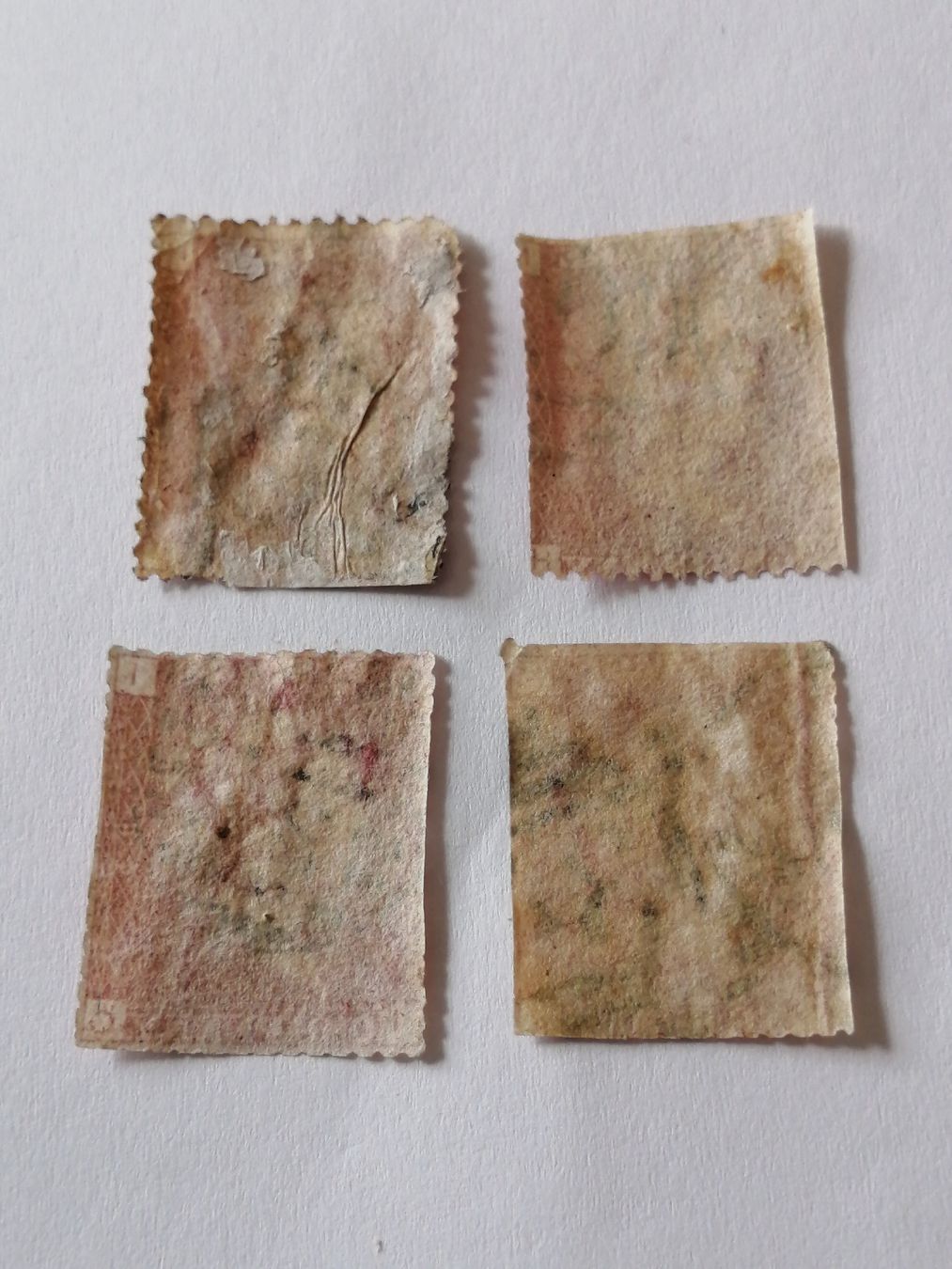 Tutti i francobolli: 4mal One Penny Reds 1864 bis 1881  – Usato da Happerswil venduto da tschergi 1