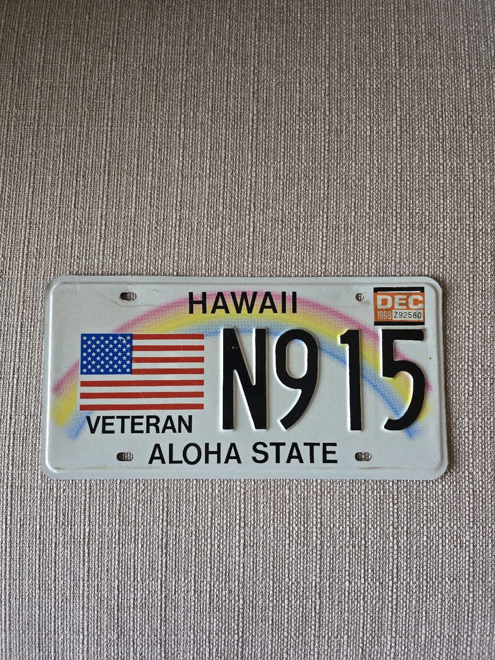 Schilder: Vintage plaque Hawai Vétéran – Gebraucht aus Vex von Fournier1981