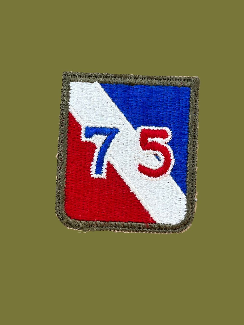 Toppe: Insigne Patch US Army 75ème ID WW2 – Usato da Bellevue venduto da Belafer