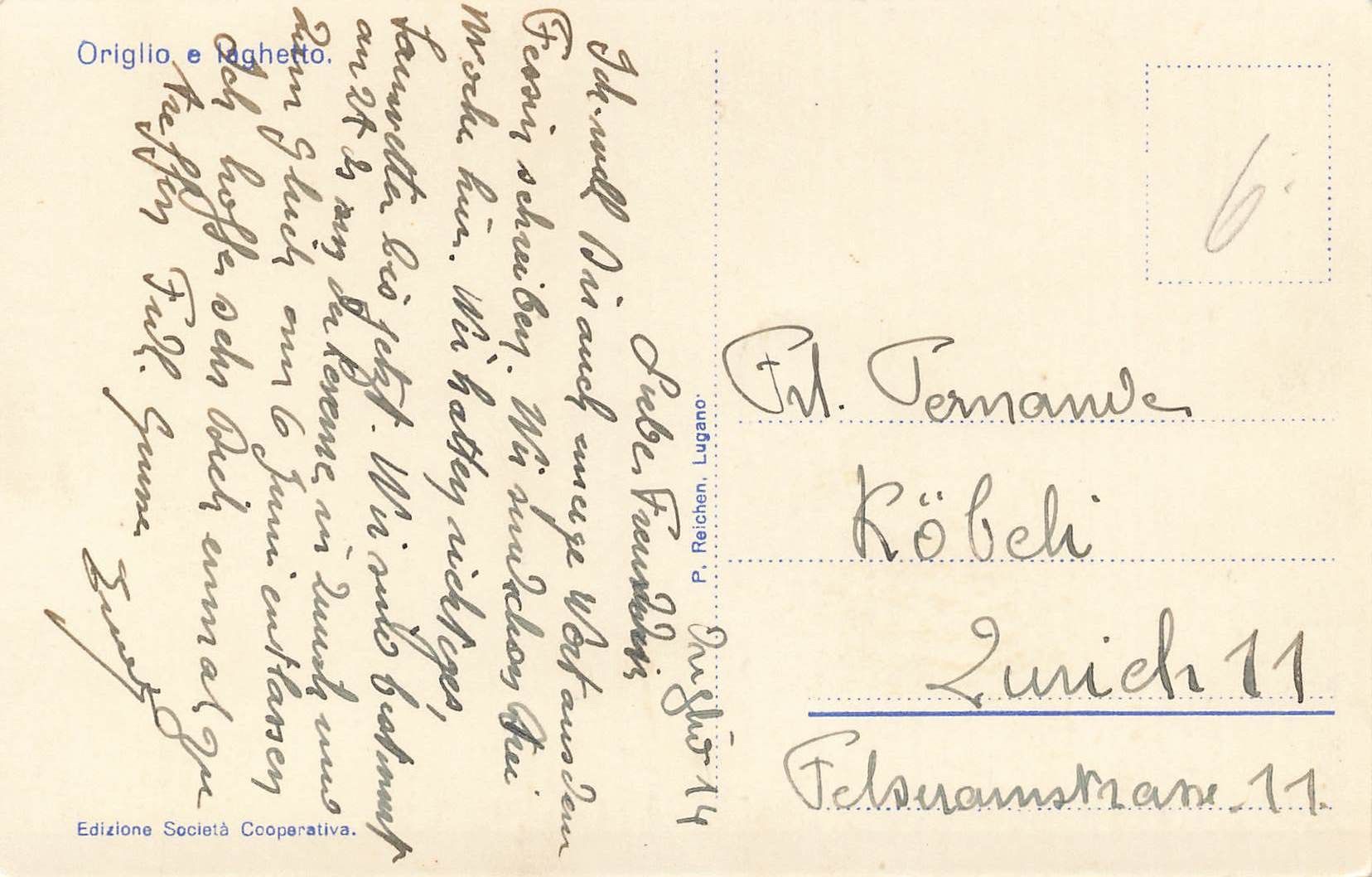Cartes postales: Origlio laghetto – D'occasion à Biasca par Blenio71 1
