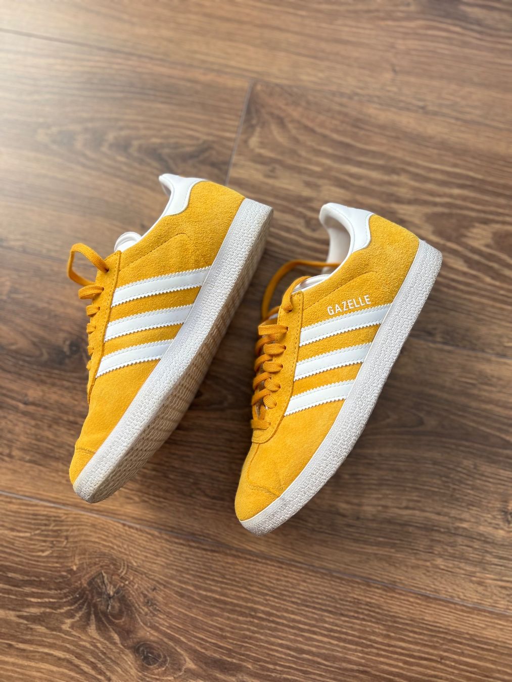 Adidas Scarpe da uomo: ADIDAS Gazelle echtes Wildleder gelb – Usato da Bassersdorf venduto da m.vontobel 1