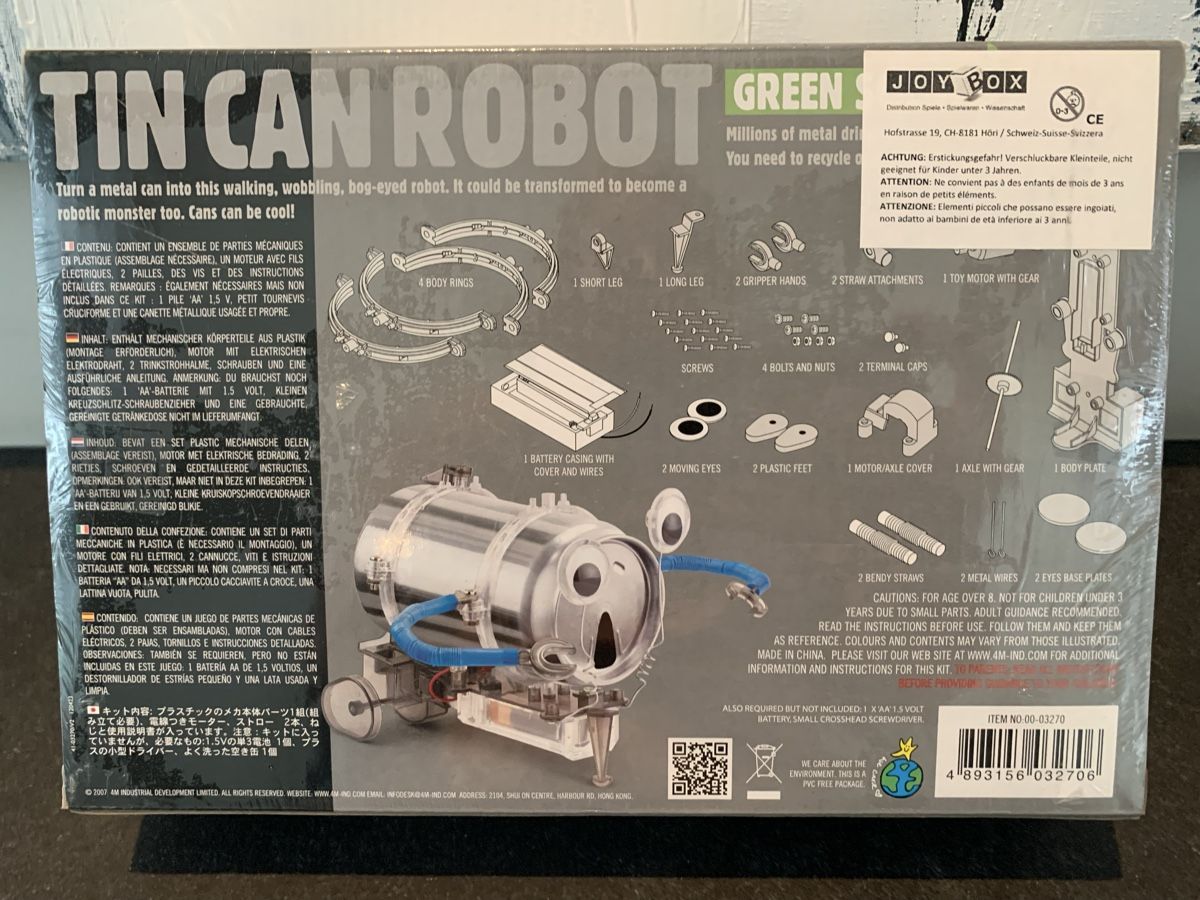 Kit di costruzioni: Tin Can Robot Green science – Nuovo e nell'imballaggio originale da Killwangen venduto da Zermatt5 1
