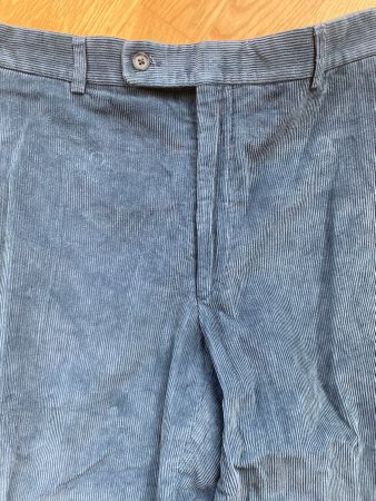 schöne Manchester/Cord Hose Blau