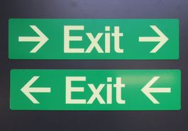 Fluchtwegschild