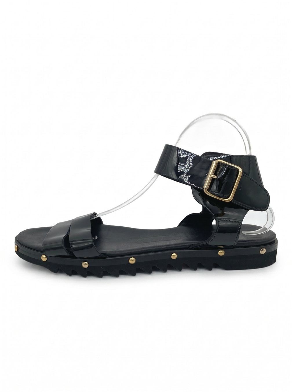 AGL Scarpe da donna: AGL Ankle Wrap Flache Sandale EU 41 Schwarz – Nuovo (secondo la descrizione) da Zürich venduto da shoe_shop