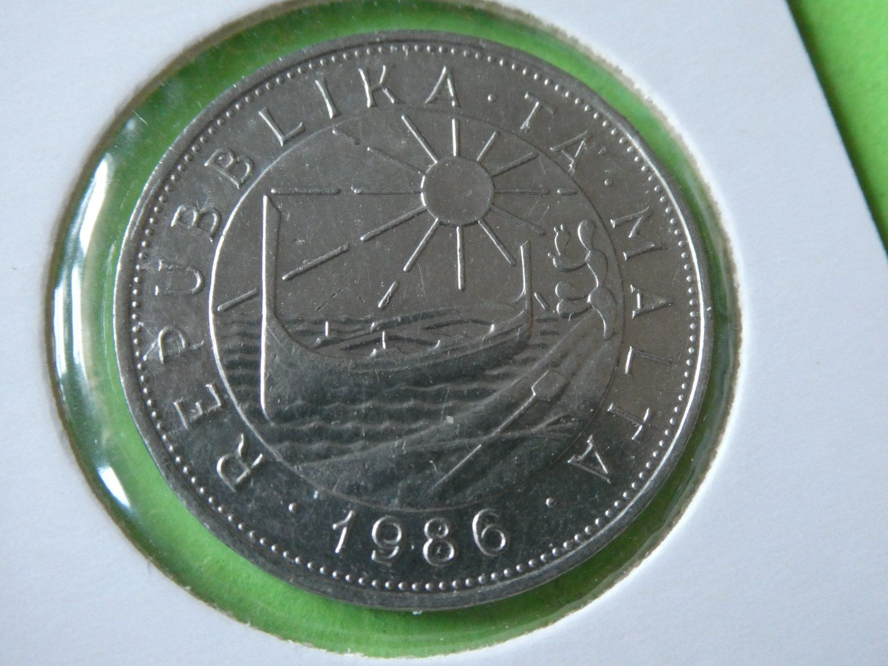 Tutti le monete: Malta 1986, 1 Lira   vz – Usato da Hinterforst venduto da Rohusri 1