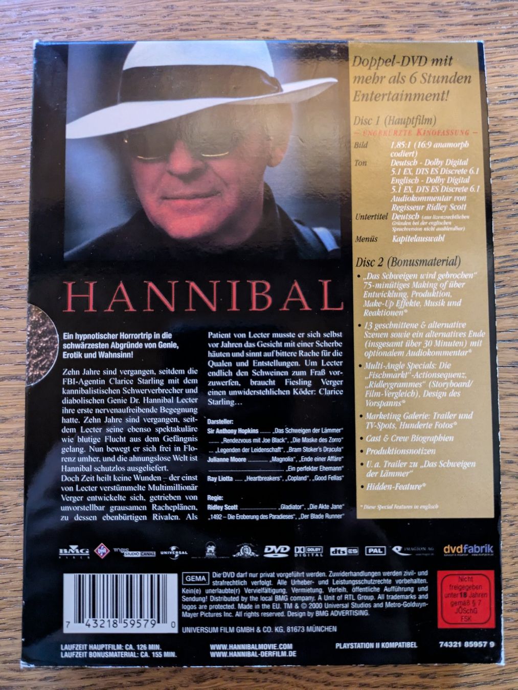 Tutti i DVDs: Hannibal - Special Limited Edition (DVD) – Usato da Männedorf venduto da Pacer19 1