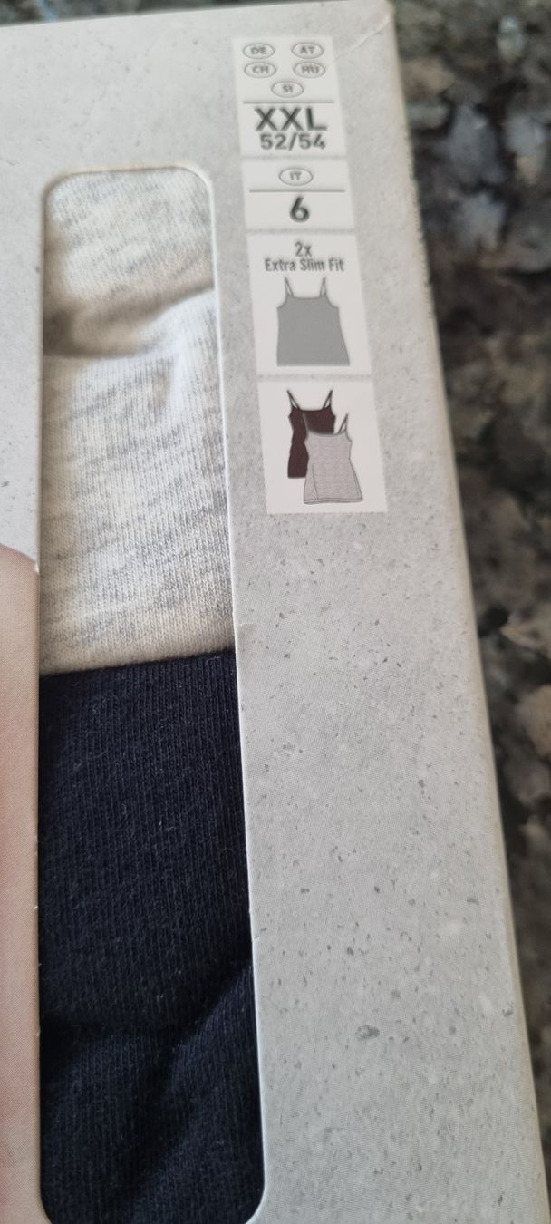 Tops: Damen Basic Spaghettitrager Tops 2 Stck. Grösse XXL 52/54 – Neu (gemäss Beschreibung) aus egliswil von Maggy6 1