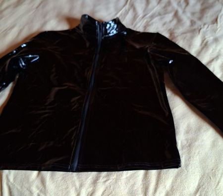 Stylische Lack Jacke - Perfekt für den Frühling! Gr. M