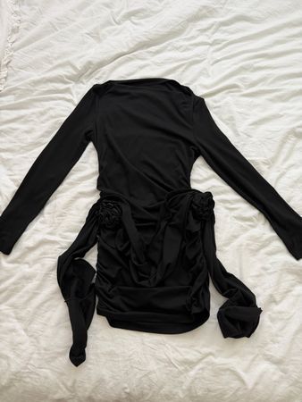 Figurbetontes schwarzes Kleid, Gr. S