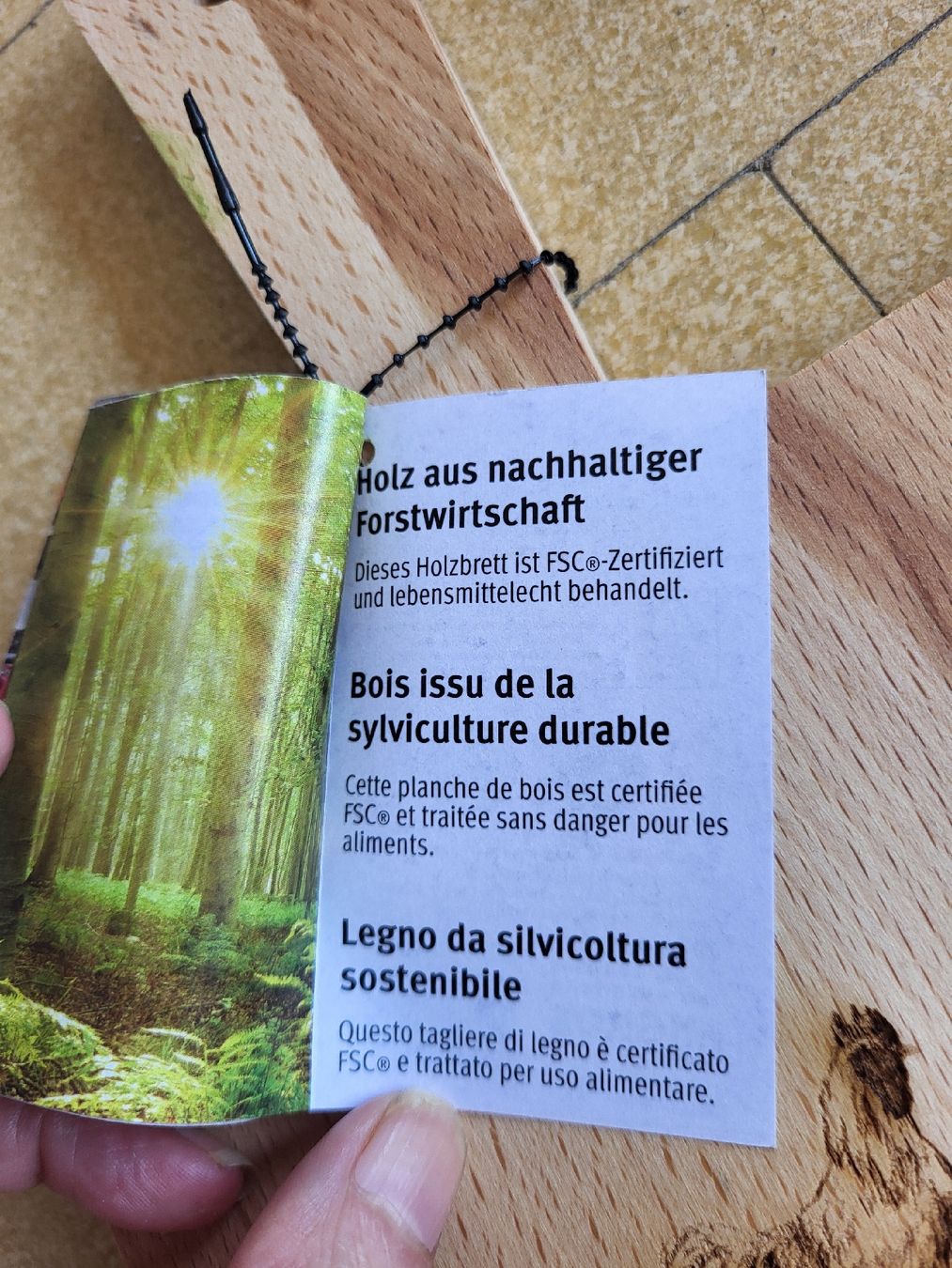 Cucine complete: Gravur Holzschneidebrett – Nuovo e nell'imballaggio originale da Zweisimmen venduto da Adorable 3