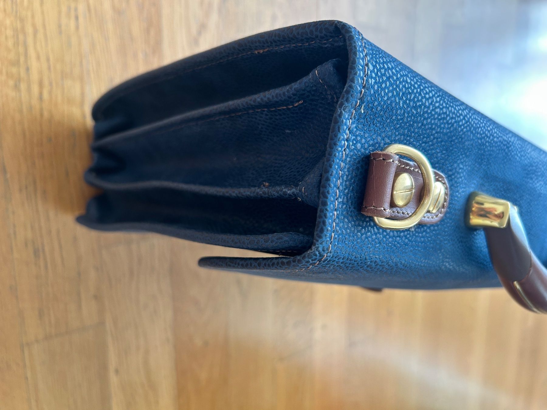 Brics Borse: Brics laptop bag - blue suede – Usato da Zürich venduto da SMDE 5