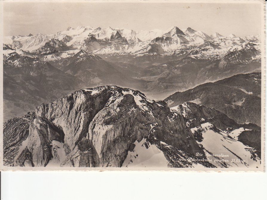 Cartoline postali: Pilatus - Berneralpen 1947 – Usato da Bürglen TG venduto da StampGraf