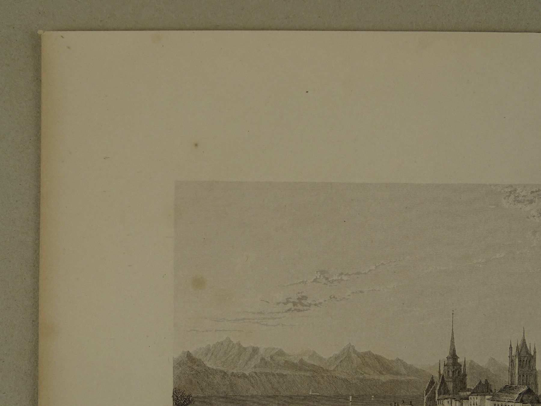 Incisioni: LAUSANNE, STAHLSTICH NACH BARTLETT 1836 – Usato da Grüningen venduto da Kartensammler 3