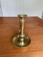 Antiker Biedermeier Tischleuchter aus Messing mit Schieber &