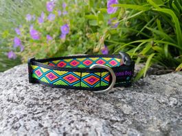 Hundehalsband 2,5cm breit "Kimali" handgemacht