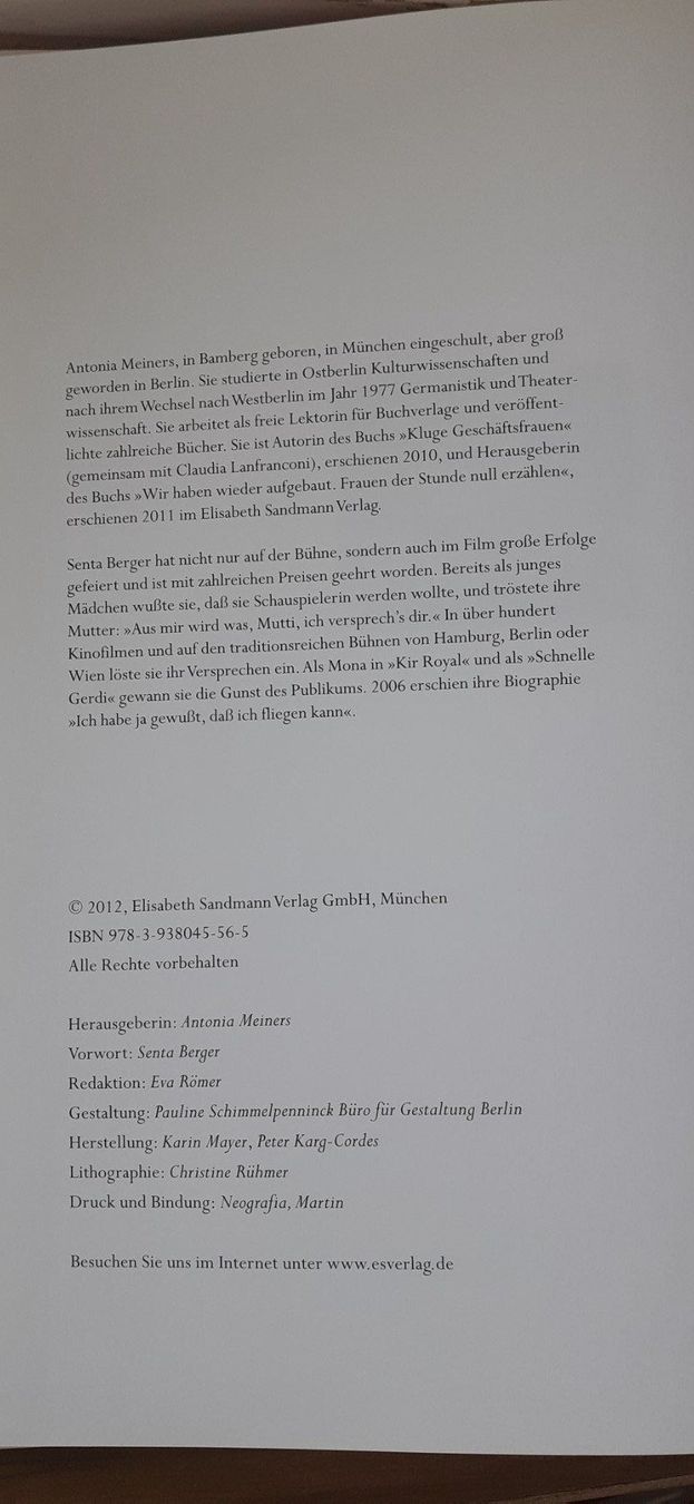 Libri: Buch Senta Berger Kluge Mädchen – Usato da Mörschwil venduto da lindaswunderkiste 1