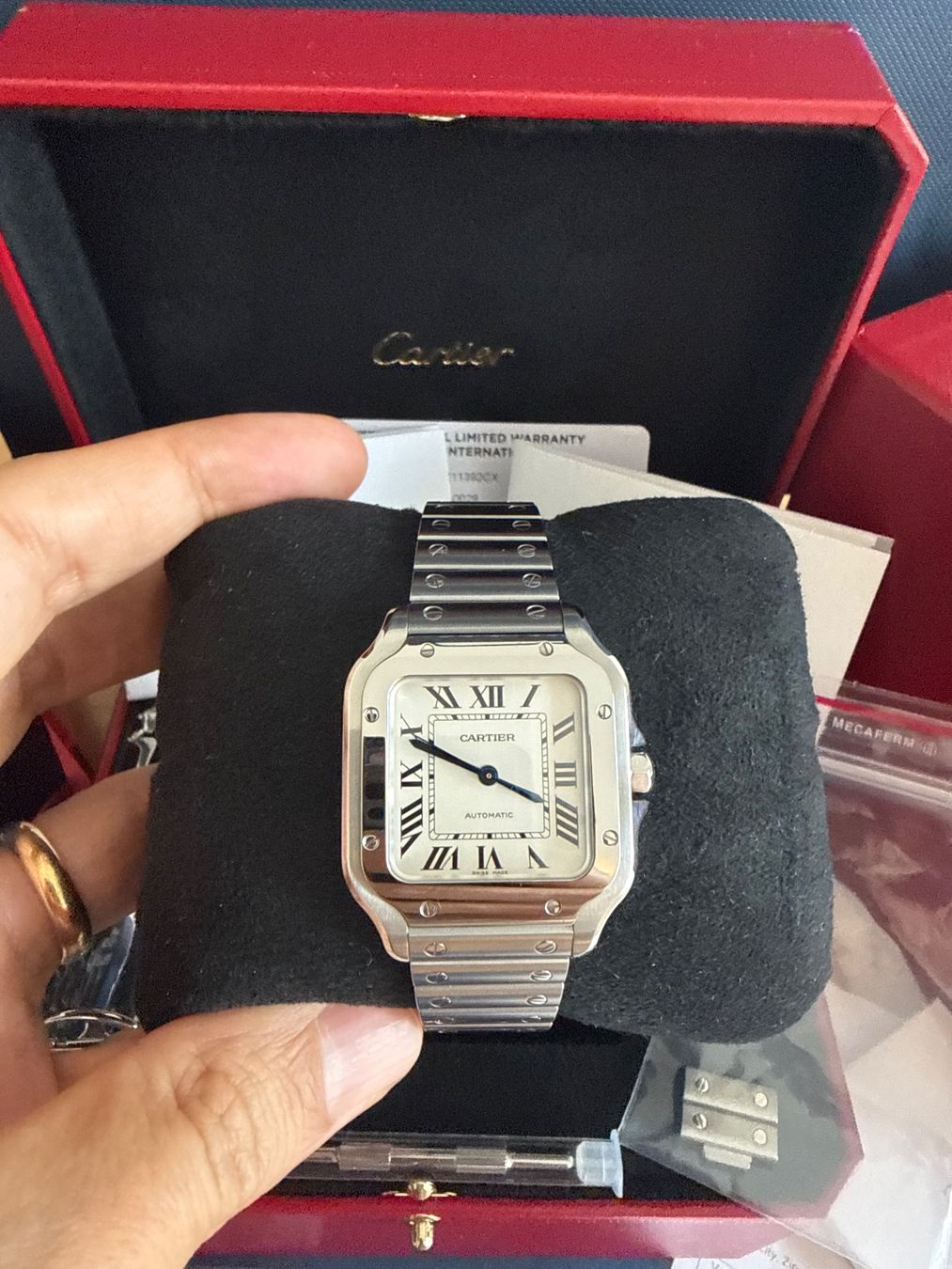 Cartier Orologi: Cartier Santos Medium | Warranty until 2030 | Full Set – Usato da Zürich venduto da ali_5gpz 2