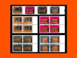 "Pro Patria" Vollstempel-Serie + Viererblöcke  (1987 )