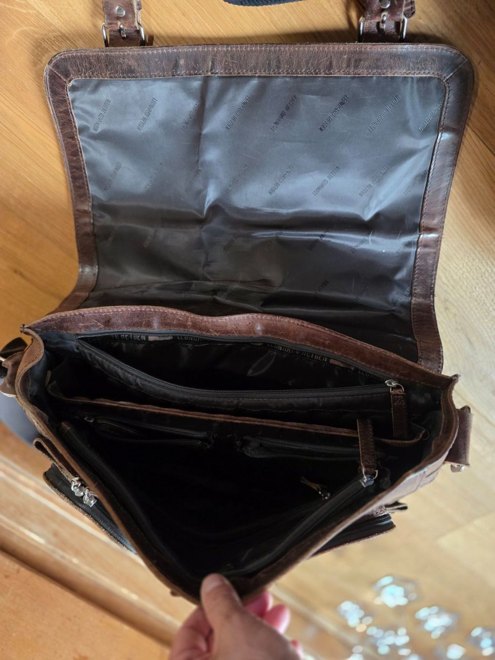 Koffer & Taschen: robuste Leder Akten Mappe Laptop Tasche Leonhard Heyden – Gebraucht aus Walterswil BE von Lonitti 7