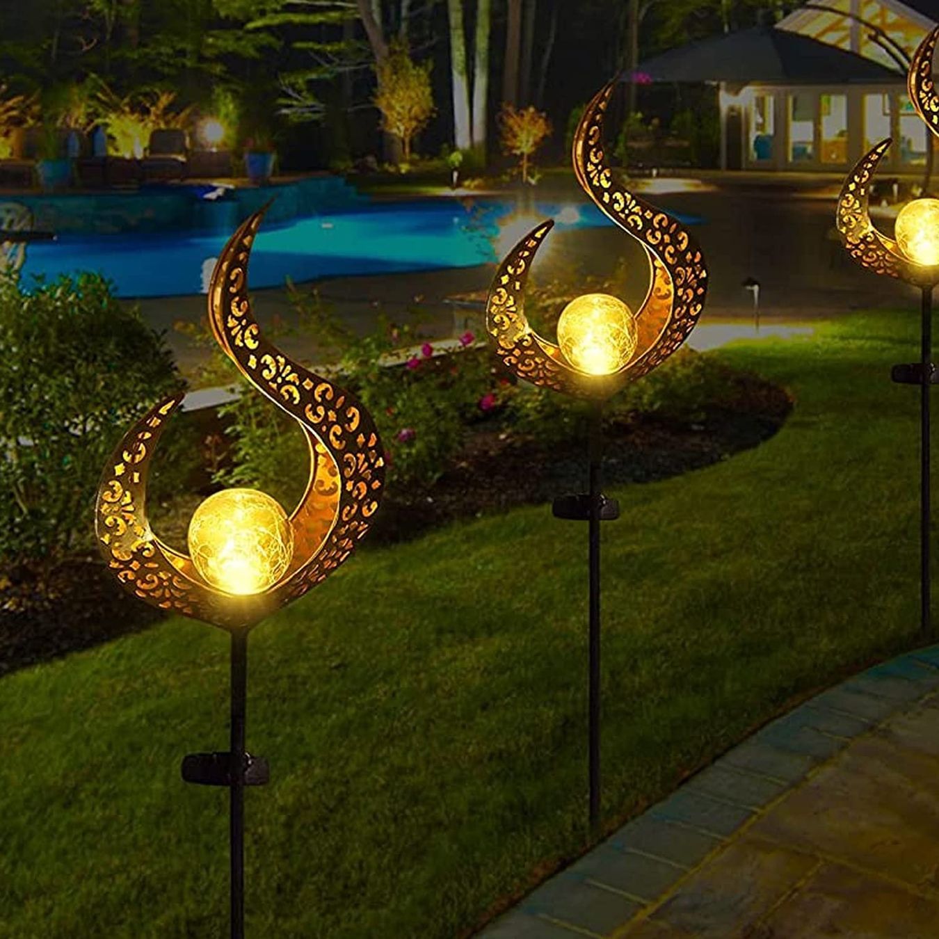 Lampade: Solarlampe für Außen, 2er Set – Nuovo e nell'imballaggio originale da Nuglar venduto da SaleRitter