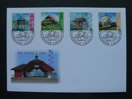 2004 Nr. B284-B287 auf Brief mit Stempel vom Rütli