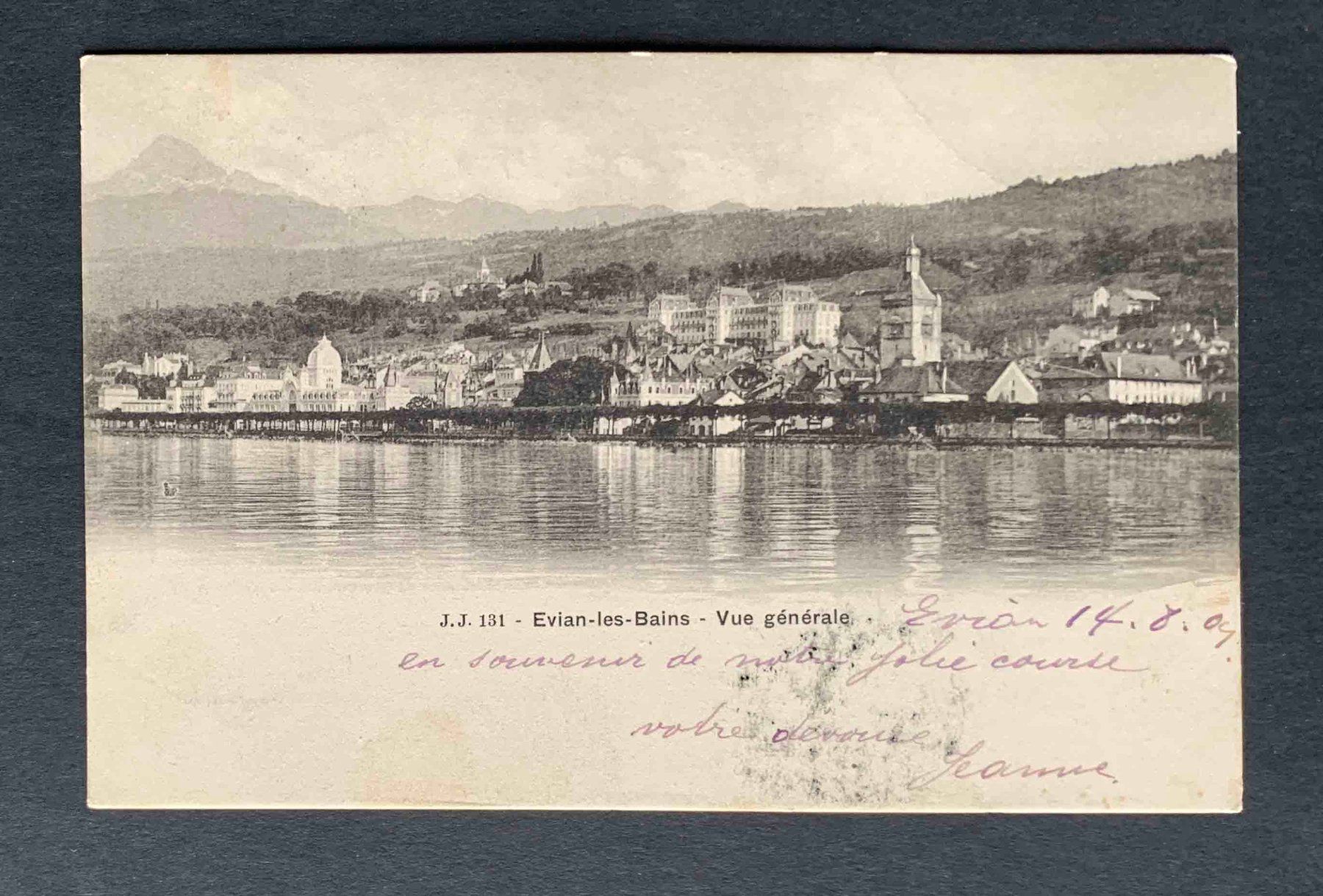 Cartoline postali: AK Evian les Bains Vue génerale – Usato da Goldau venduto da artelier1