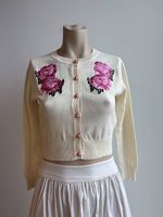 Collectif Vintage Cardigan Gr. XS 100% Baumwolle