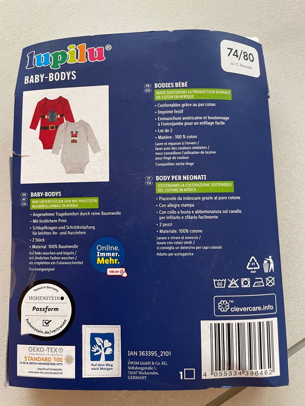 Unterwäsche: Baby Bodys 74/80 originalverpackt NEU – Neu und originalverpackt aus Rüti ZH von kar_xx9l 1
