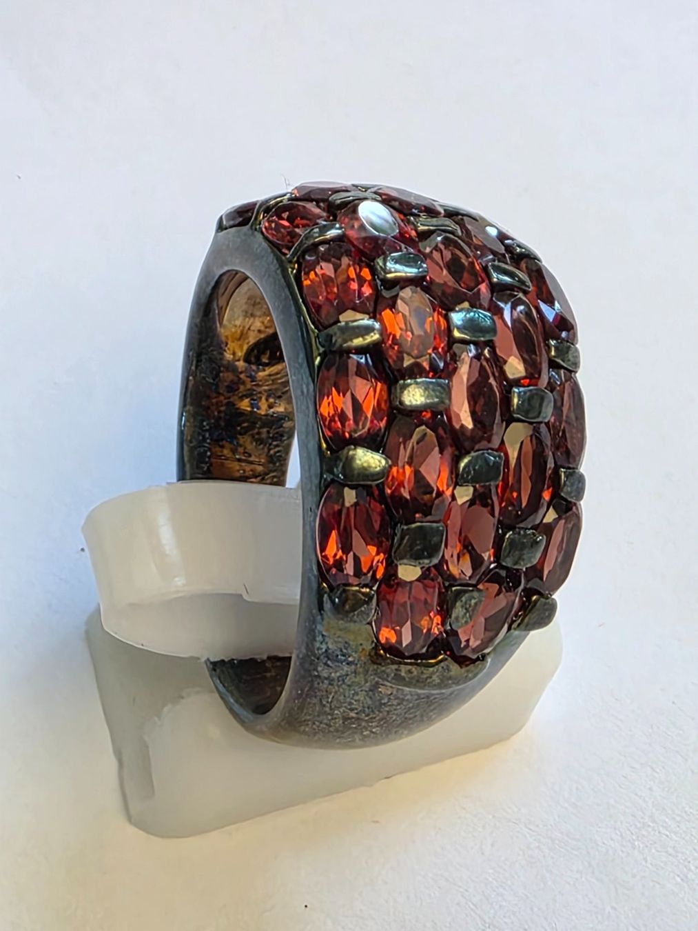 Anelli: Ring Granat oval Silber 925 Grösse 63 Neu – Nuovo (secondo la descrizione) da Zürich venduto da Bieter04 6
