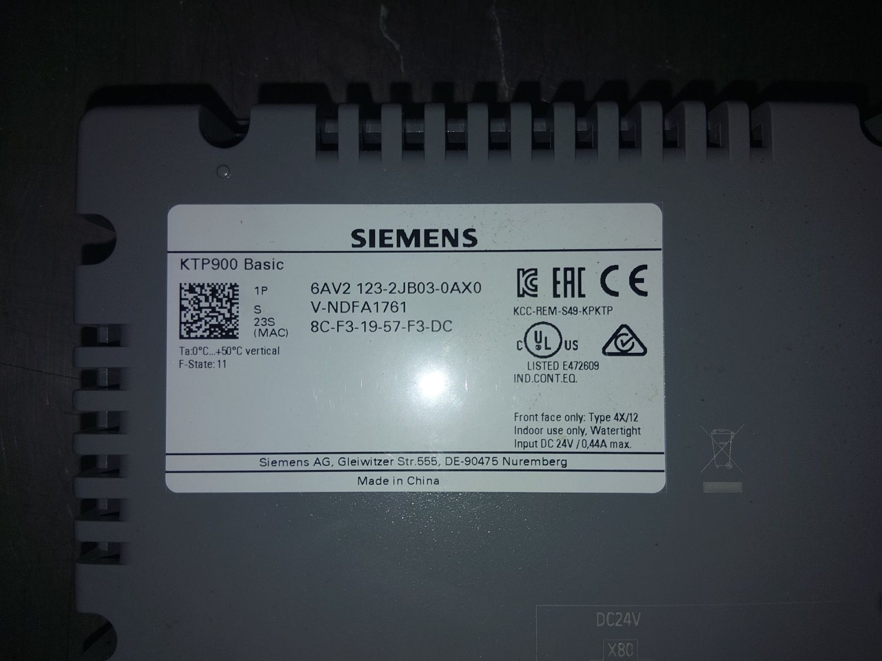 Monitore: Siemens SIMATIC HMI KTP900 Basic Touchscreen Panel – Gebraucht aus Schwarzenegg von Joshi1800 1