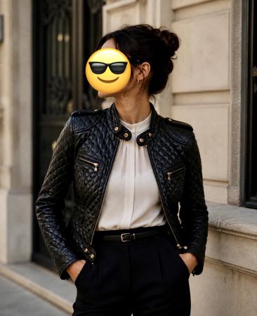 Echtleder Jacke Laura Biagiotti Roma, schwarz