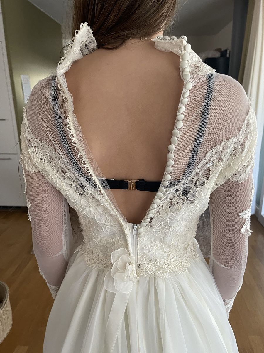 Vestiti: Wunderschönes Vintage Brautkleid mit Spitze – Usato da Rüschlikon venduto da Lajniii 7