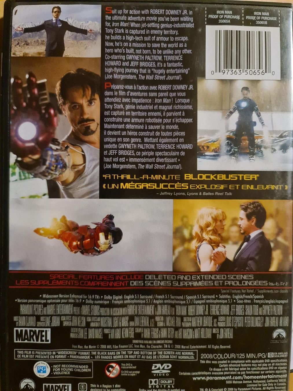 Tutti i DVDs: Iron man – Usato da Dintikon venduto da Vexi 1