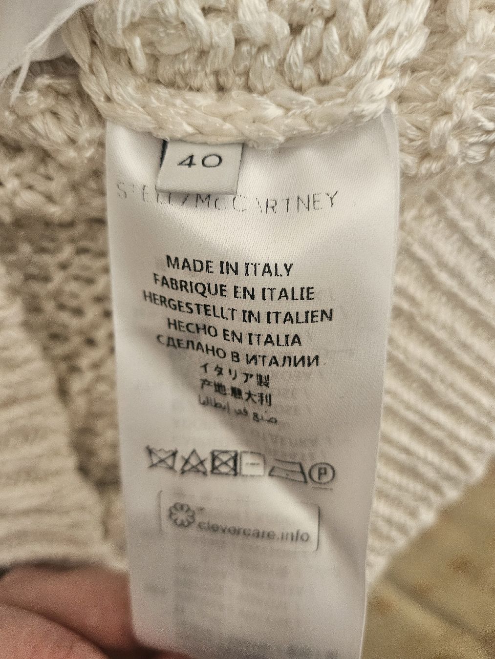 Maglioni & Felpe: Stella McCartney Pullover weiß gestrickte Textur – Usato da Zürich venduto da eri_8w5v 5