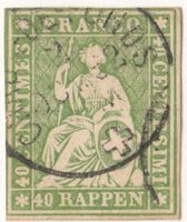 SBK 26B4 (26G) mit Vollstempel Chaux de Fonds